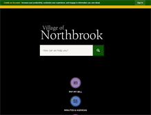 Tablet Screenshot of northbrook.il.us